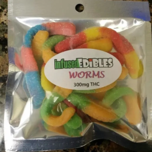 THC Gummies Australia – Gone Green Gummy worms 300mg